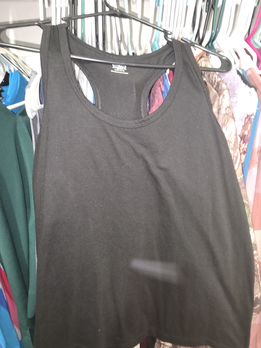 Athletic Works Black Racerback Tank Top